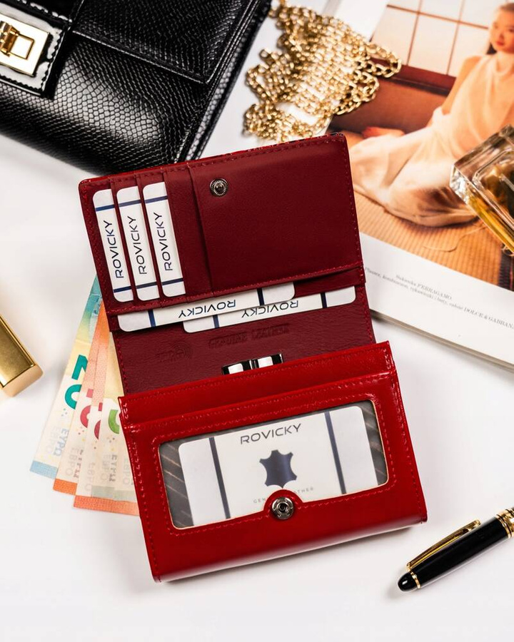 Leather & leatherette wallet RFID 4U CAVALDI PN30-BCF