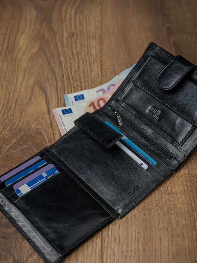 Leather wallet RFID ROVICKY PC-104L-BAR