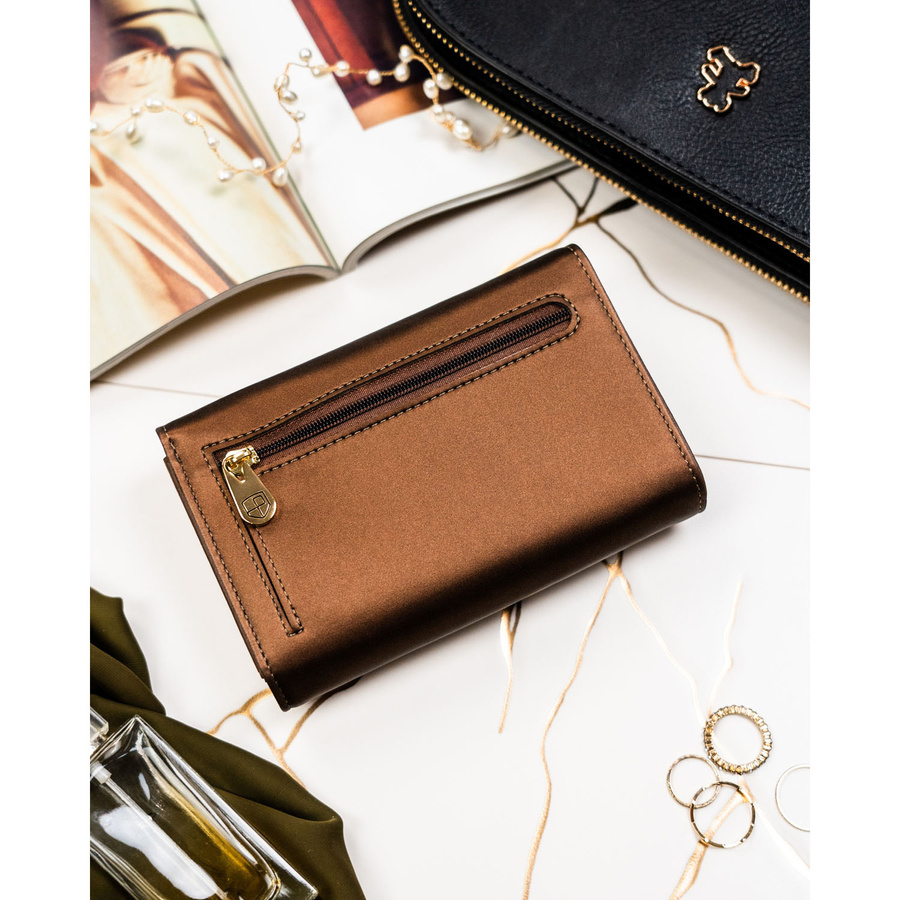 Leather and leatherette wallet RFID PETERSON PTN PS112-HNL