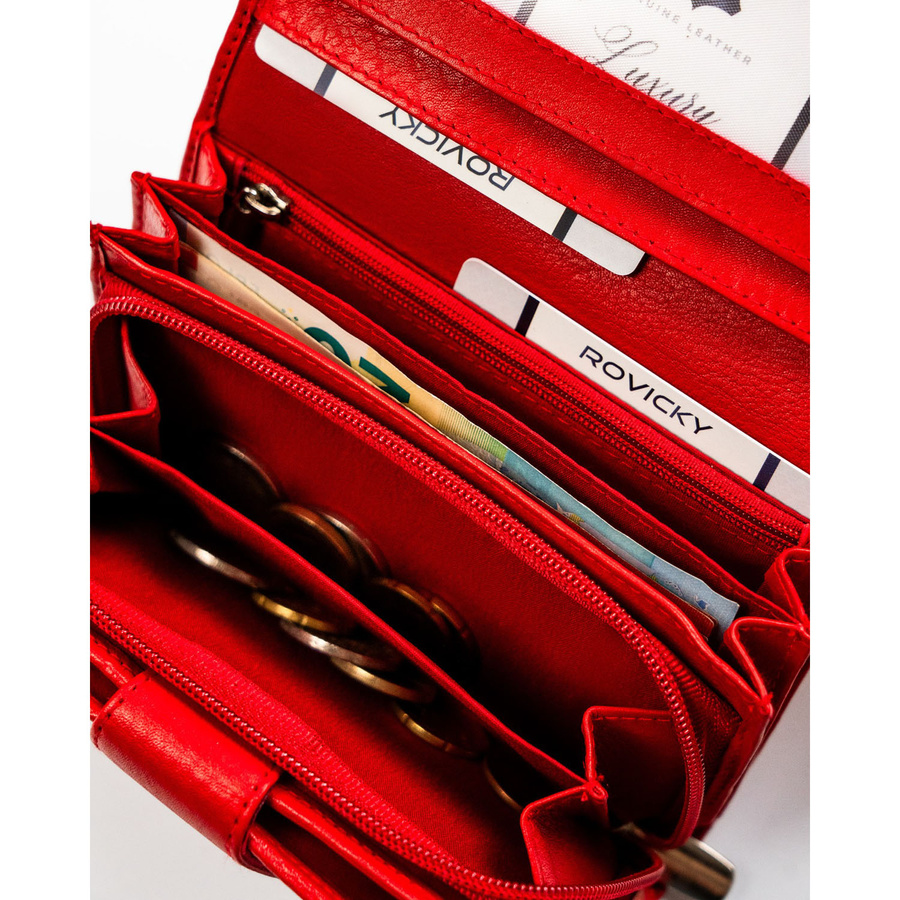 Leather wallet RFID ROVICKY R-D1512-NCD-BL