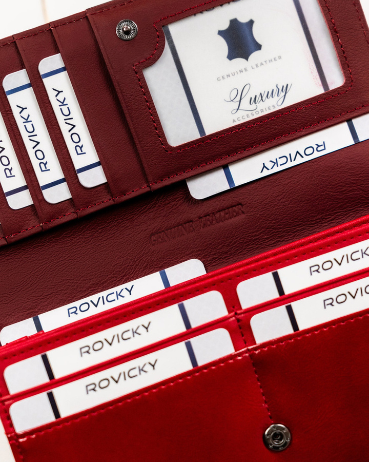 Leather & leatherette wallet ROVICKY RPX-20A