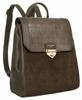 Leatherette satchel backpack DAVID JONES 6845-2