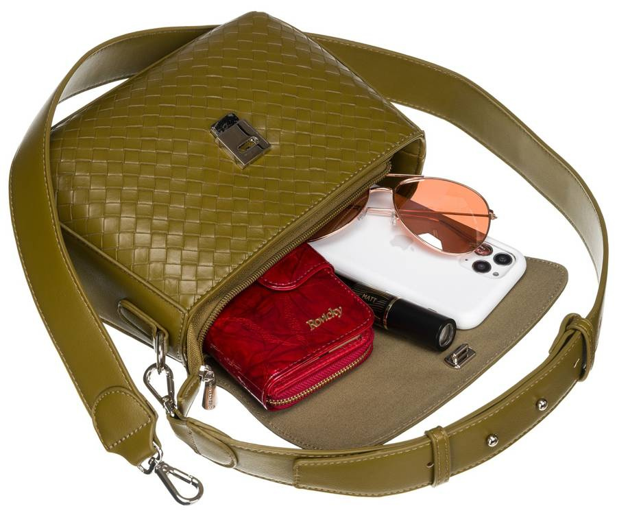 Leatherette shoulder bag DAVID JONES CM6525