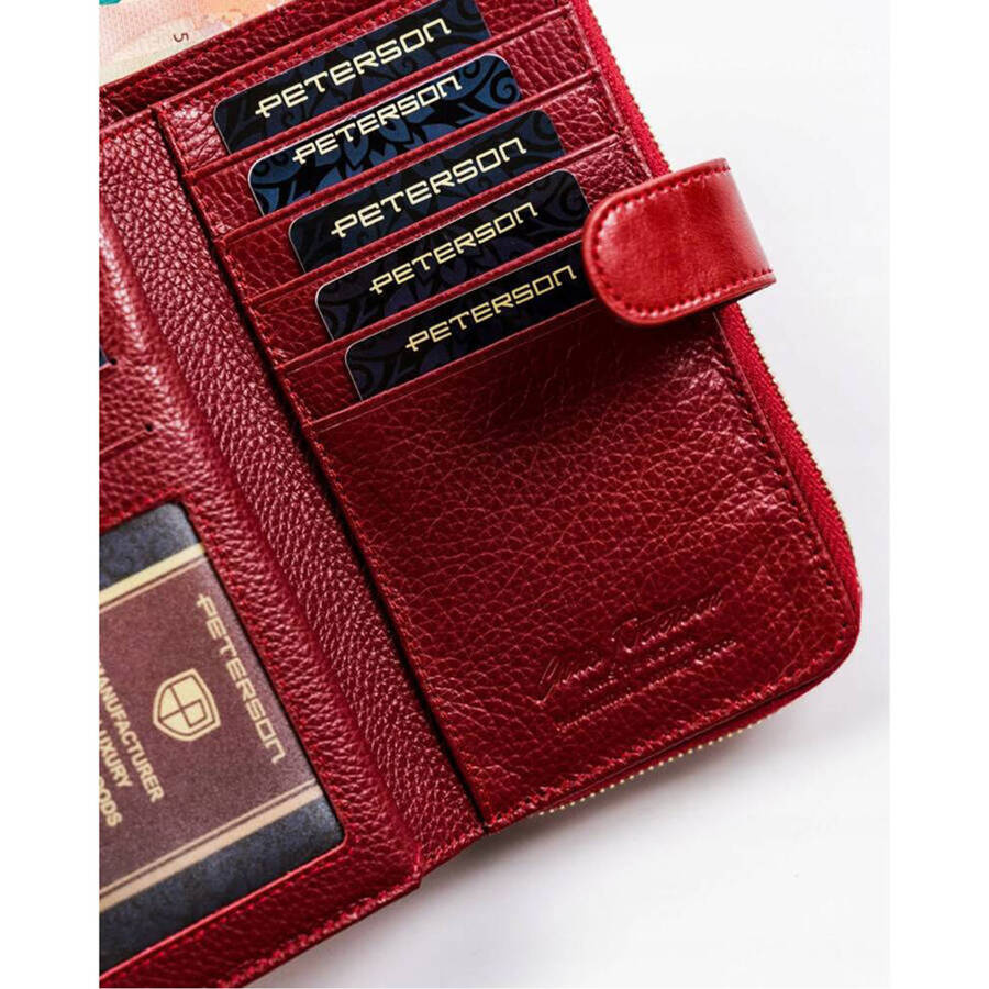 Leather wallet RFID PETERSON PTN PL-603