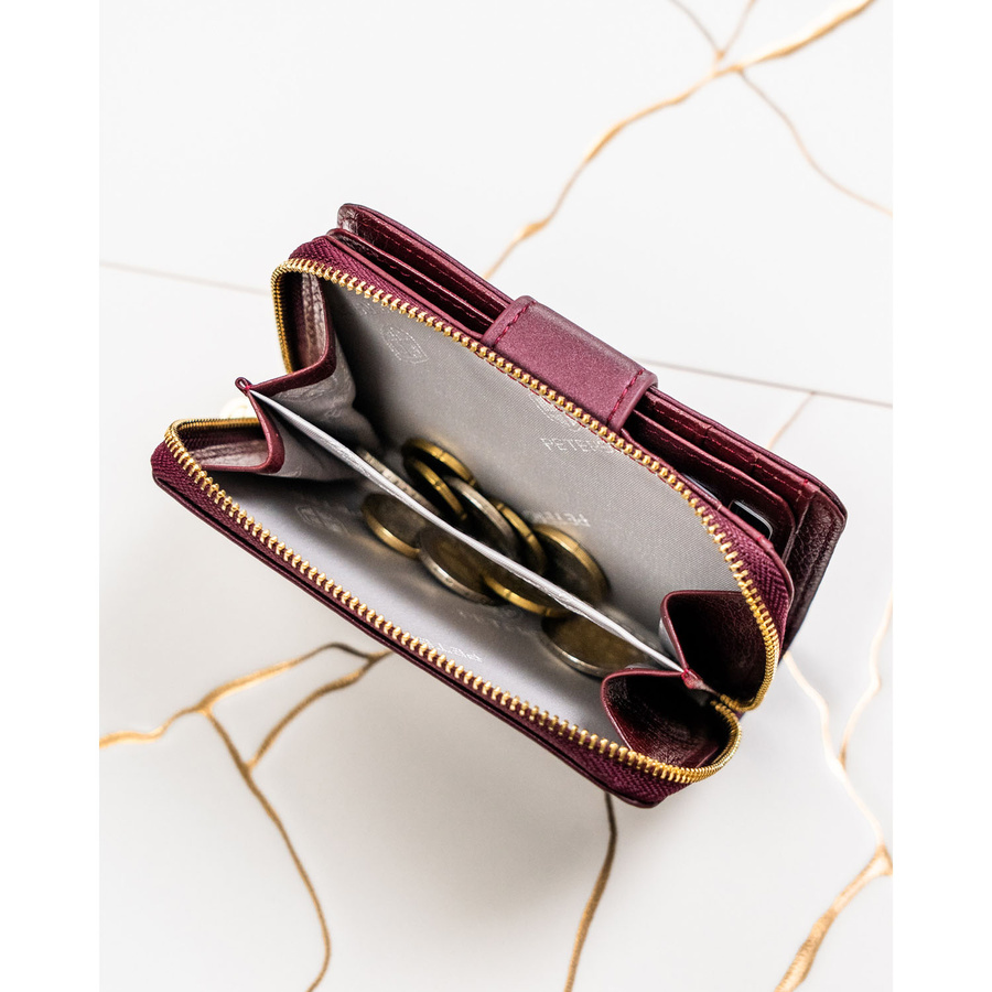 Leather and leatherette wallet RFID PETERSON PTN PS115-HNL