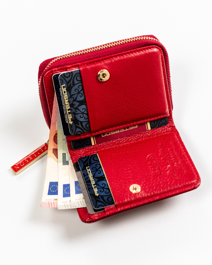 Leather wallet RFID PETERSON PTN 5157-PLT