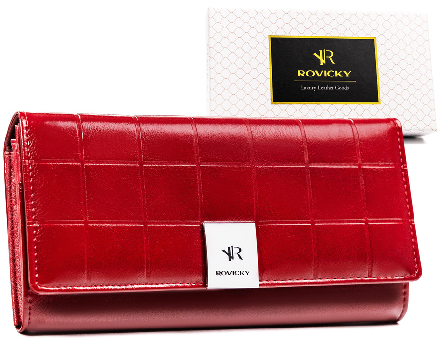 Leather & leatherette wallet ROVICKY RPX-24A-3