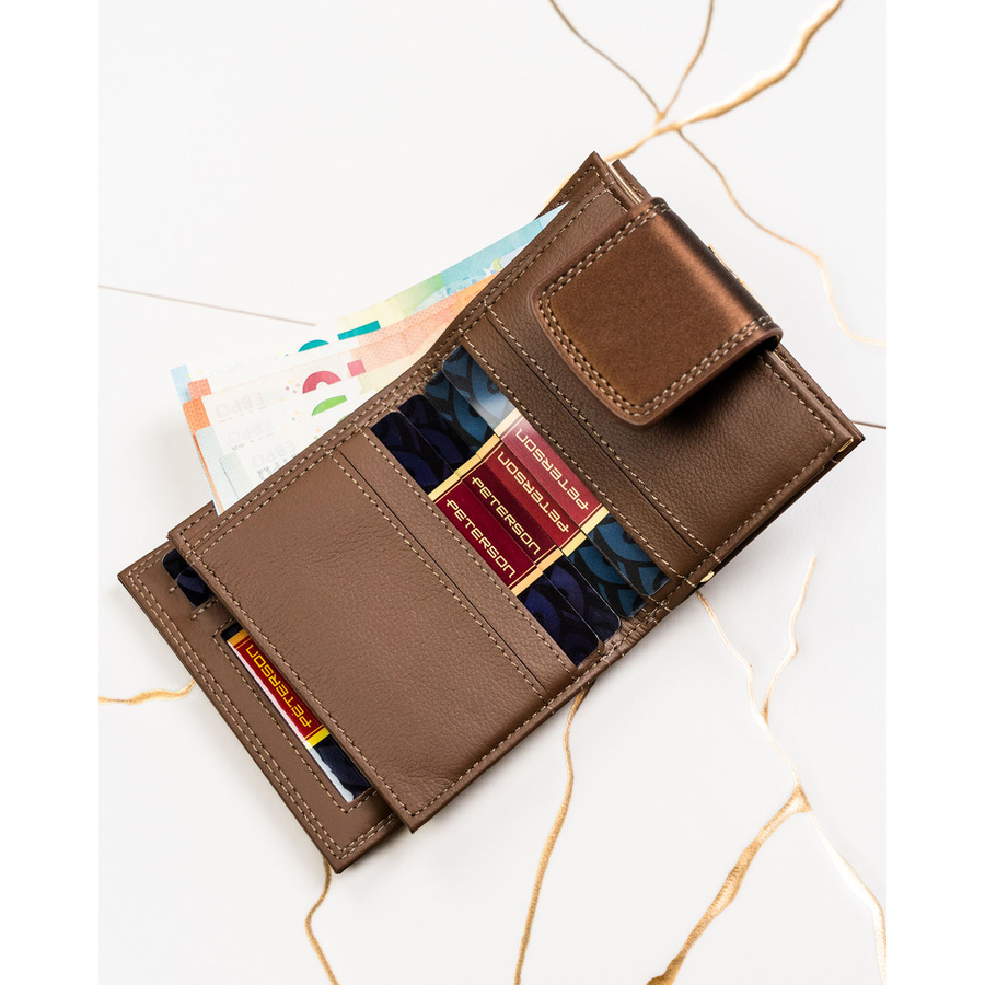 Leather wallet RFID PETERSON PTN PS329-HNL