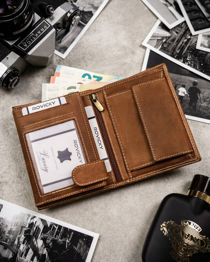 Leather wallet RFID ALWAYS WILD N4-CHM-CANC