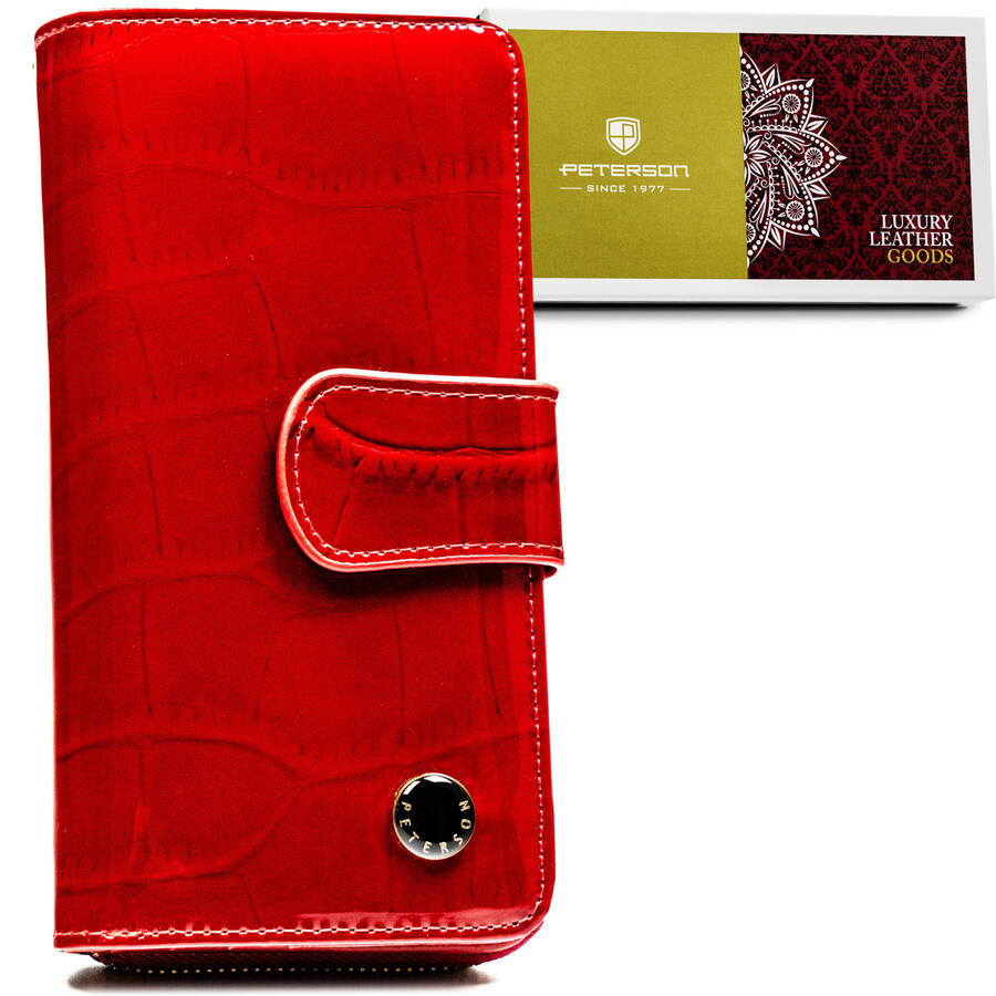 Leather wallet RFID PETERSON PTN 76116-CB