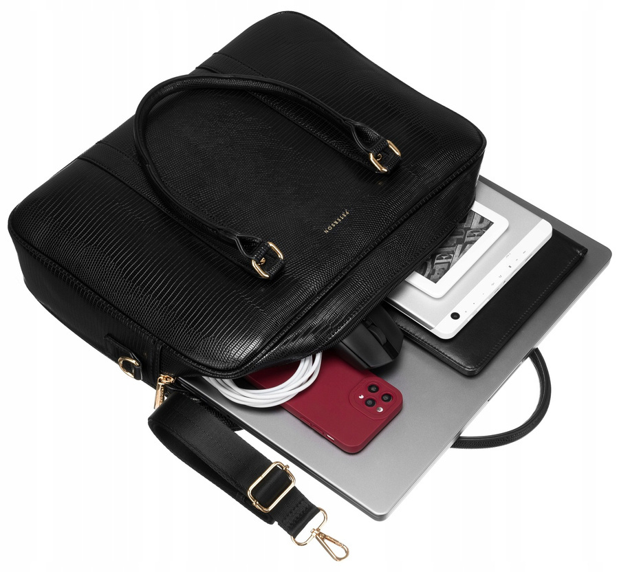 Leatherette laptop bag PETERSON PTN 1429