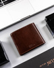 Leather wallet RFID PETERSON PTN 22303-VT