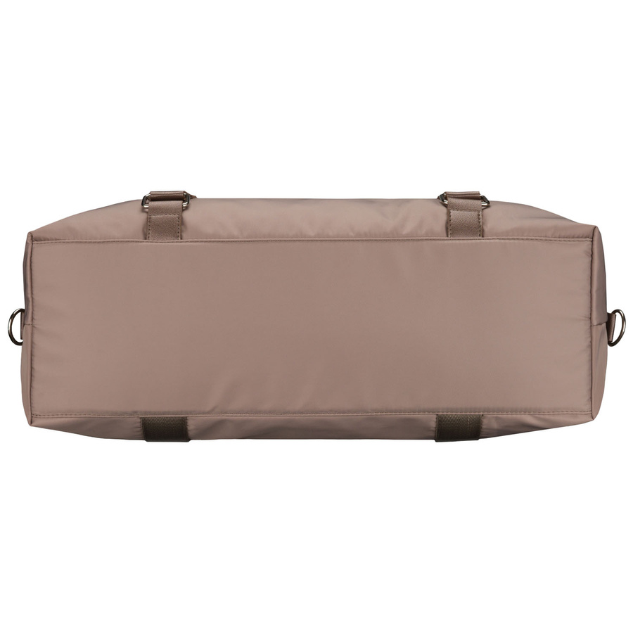 Brązowa torba treningowa z poliestru, jednokomorowa i zamykana suwakiem - Peterson