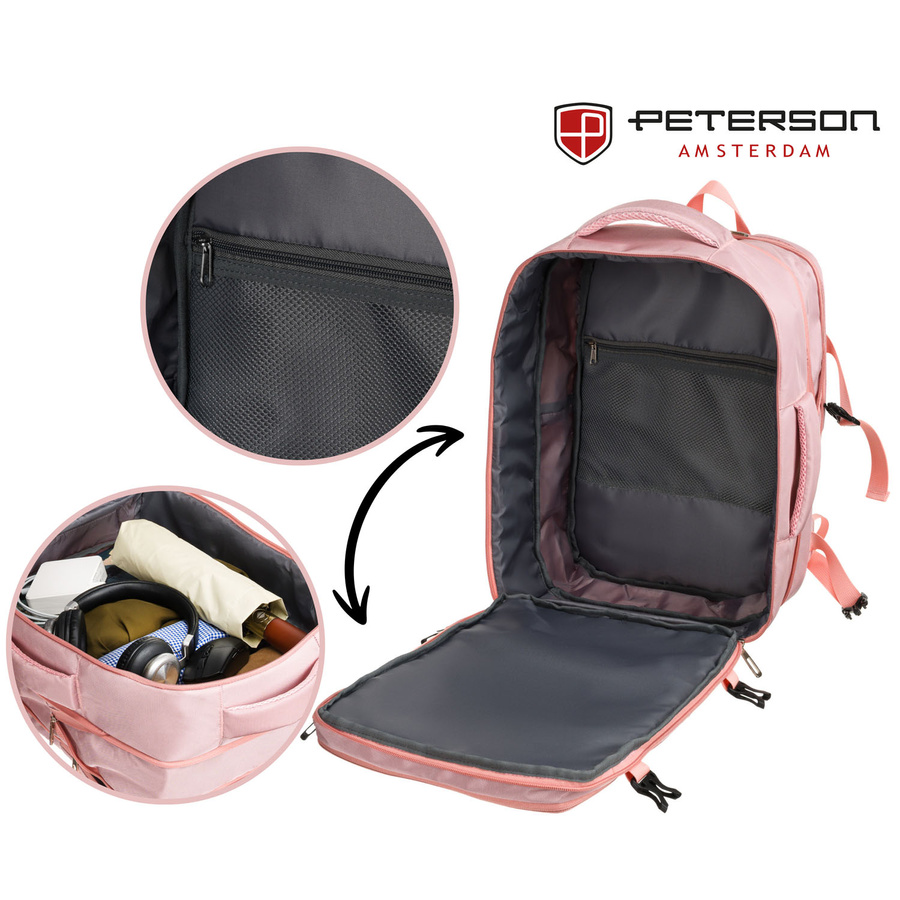 Nylon laptop bagpack PETERSON PTN 24403