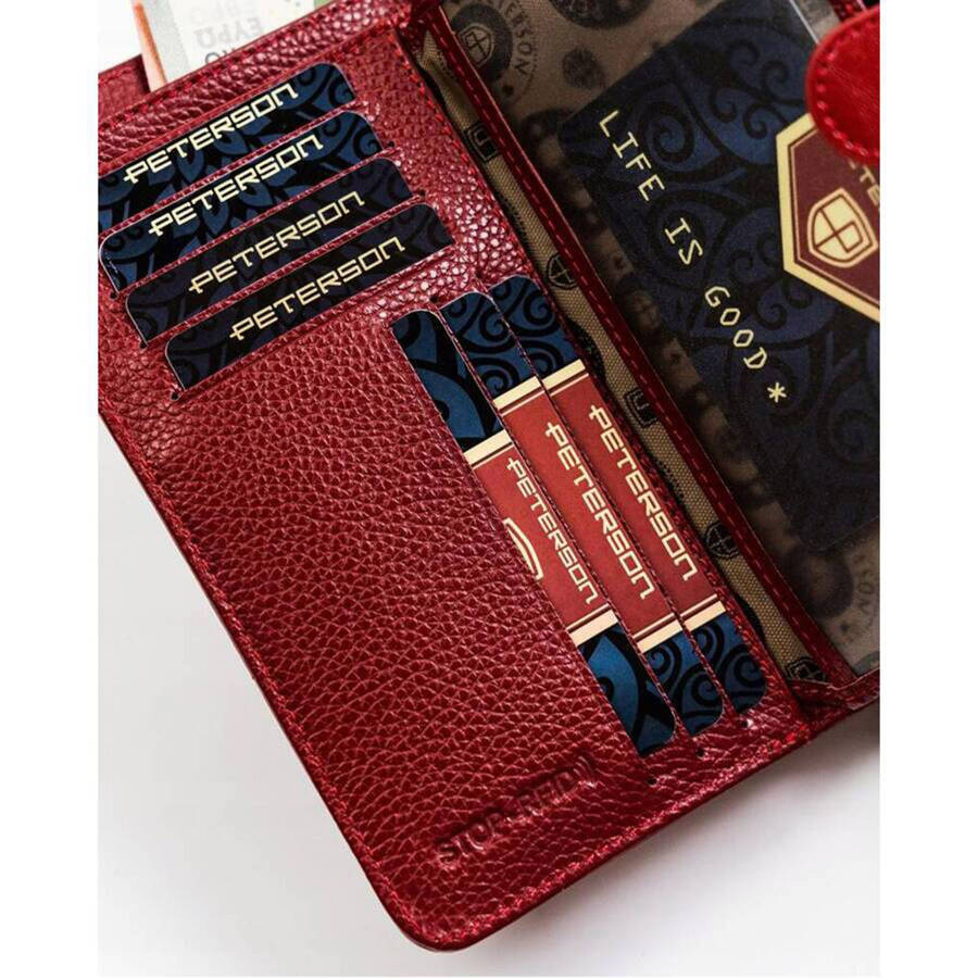 Leather wallet RFID PETERSON PTN PL-603