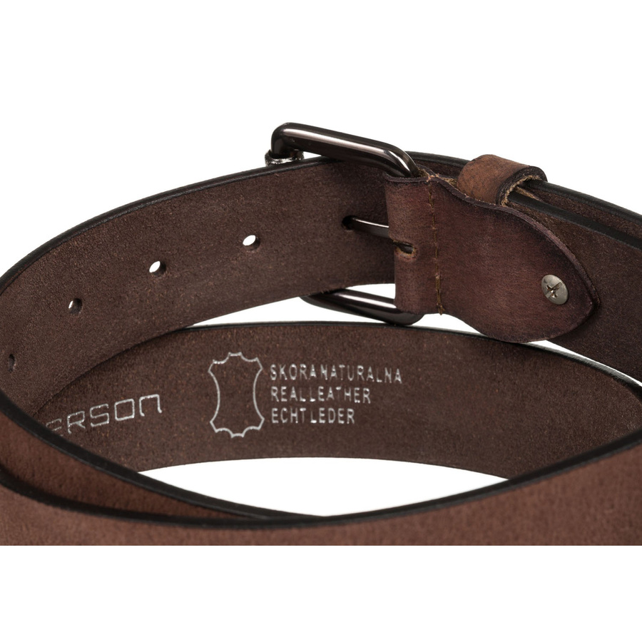 Leather belt PETERSON PTN LTP-BUF