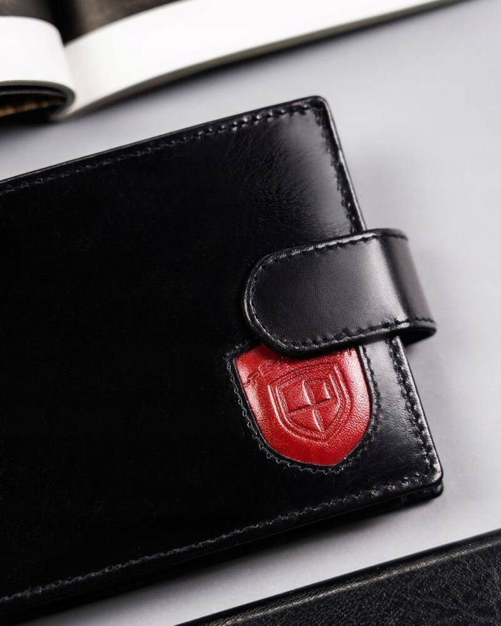 Leather wallet RFID PETERSON PTN 22301L-VT-T