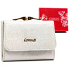 Leather wallet RFID LORENTI 55287-BRS