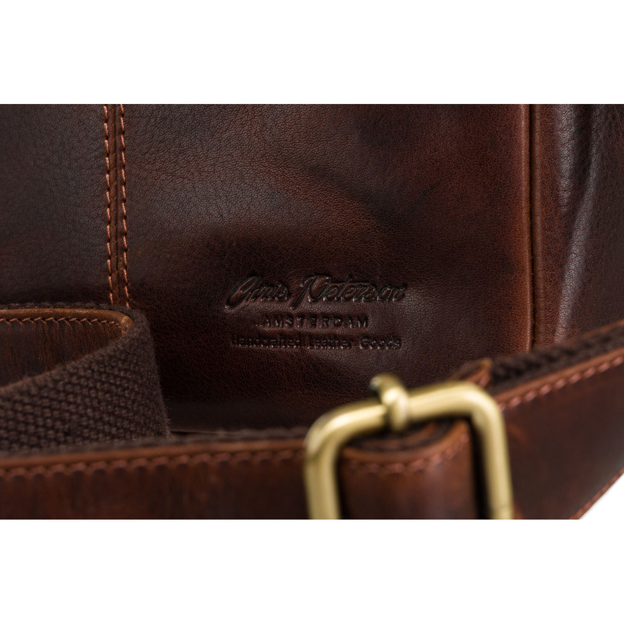 Leather bag PETERSON PTN TB-012-WAX