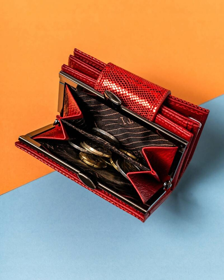 Leather wallet RFID LORENTI 42329-CEK