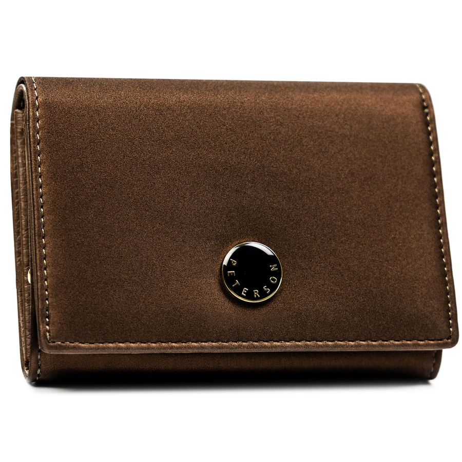 Leather and leatherette wallet RFID PETERSON PTN PS445-HNL