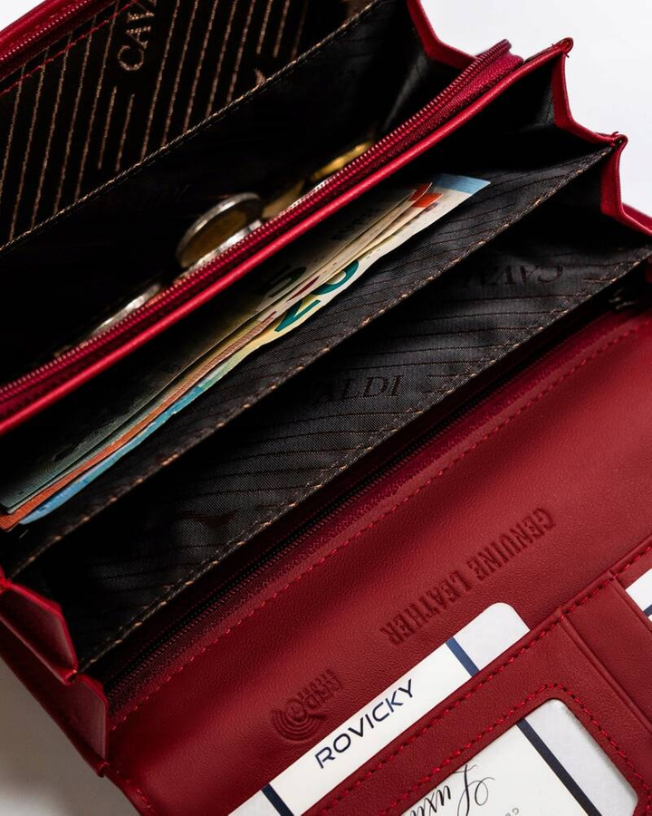 Leather wallet RFID 4U CAVALDI H20-3-DBF