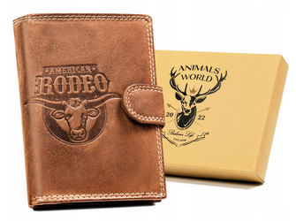 Leather wallet RFID ALWAYS WILD N4L-CHM-ROD