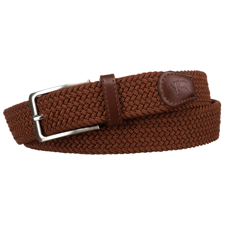 Uniseksowy pasek parciany w szarym kolorze z tradycyjną klamrą - Rovicky