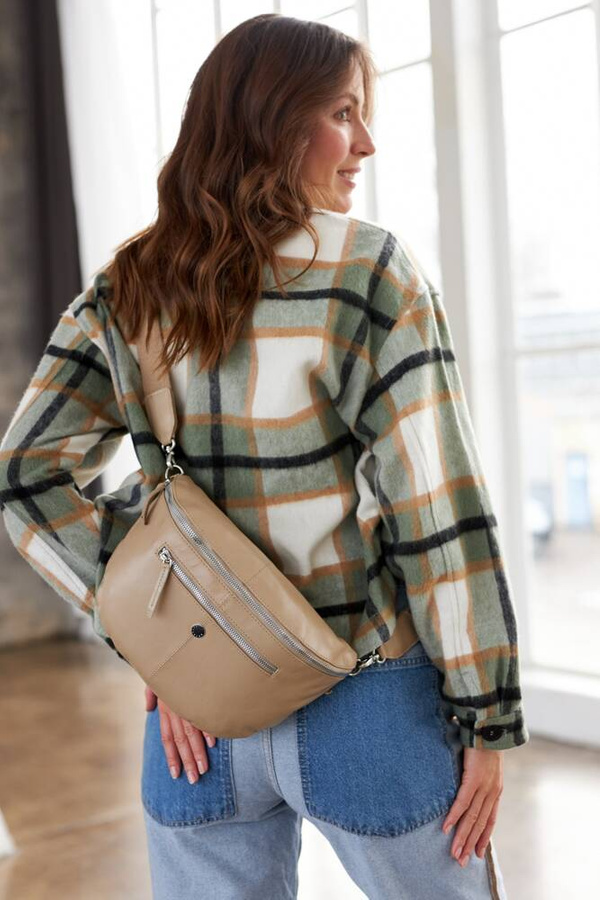 Leather bumbag PETERSON PTN NER-374-SNC