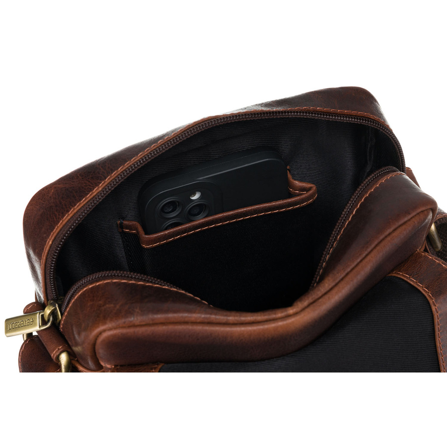Leather bag PETERSON PTN TB-012-WAX