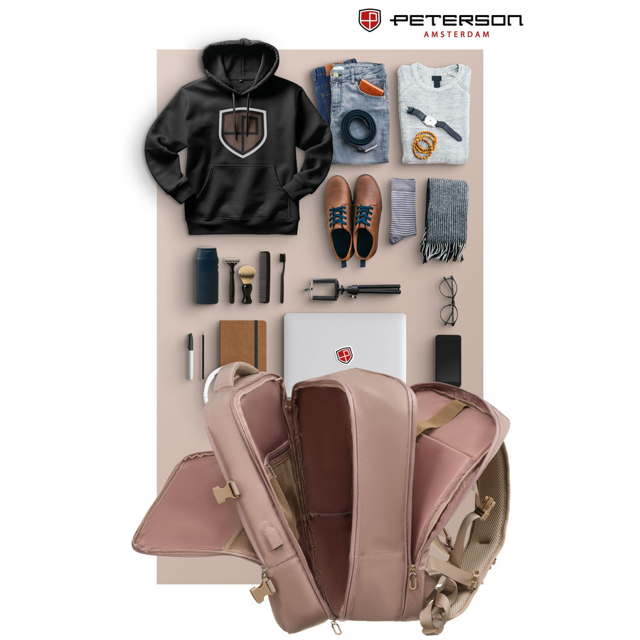 Polyester bagpack PETERSON PTN 24421