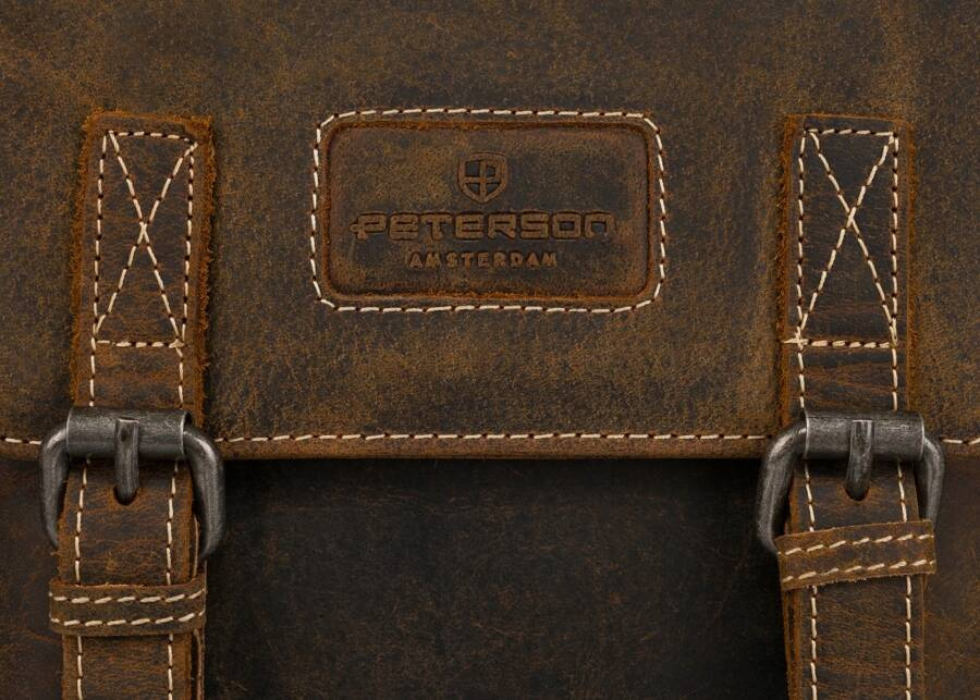 Leather bag PETERSON PTN 996-S-HUN