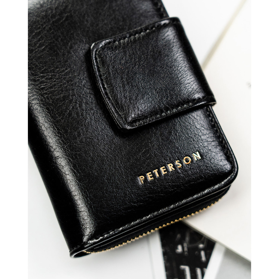 Leatherette wallet RFID PETERSON PTN 009-HF