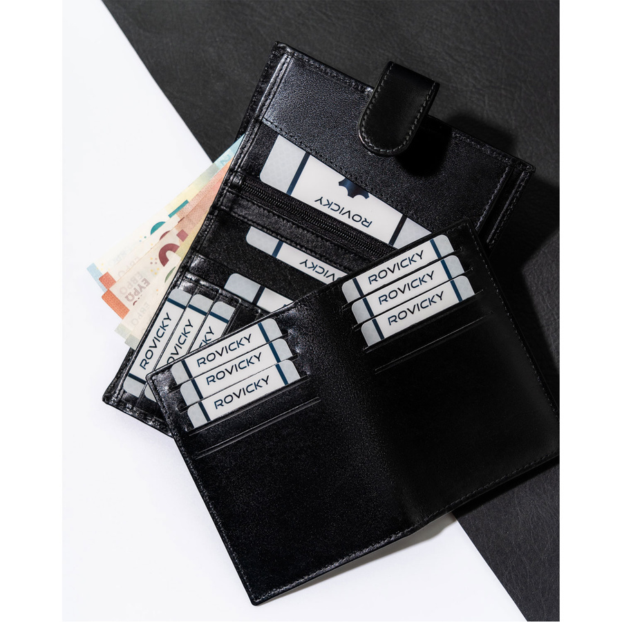 Leather wallet RFID ROVICKY N74L-RVT