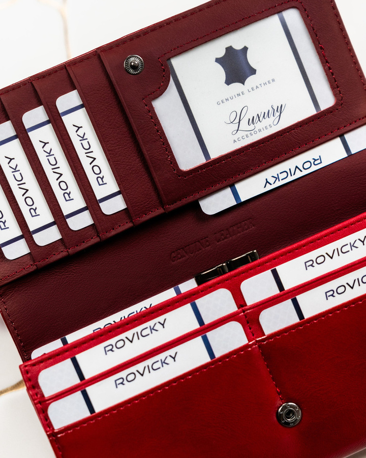 Leather & leatherette wallet ROVICKY RPX-24A-4
