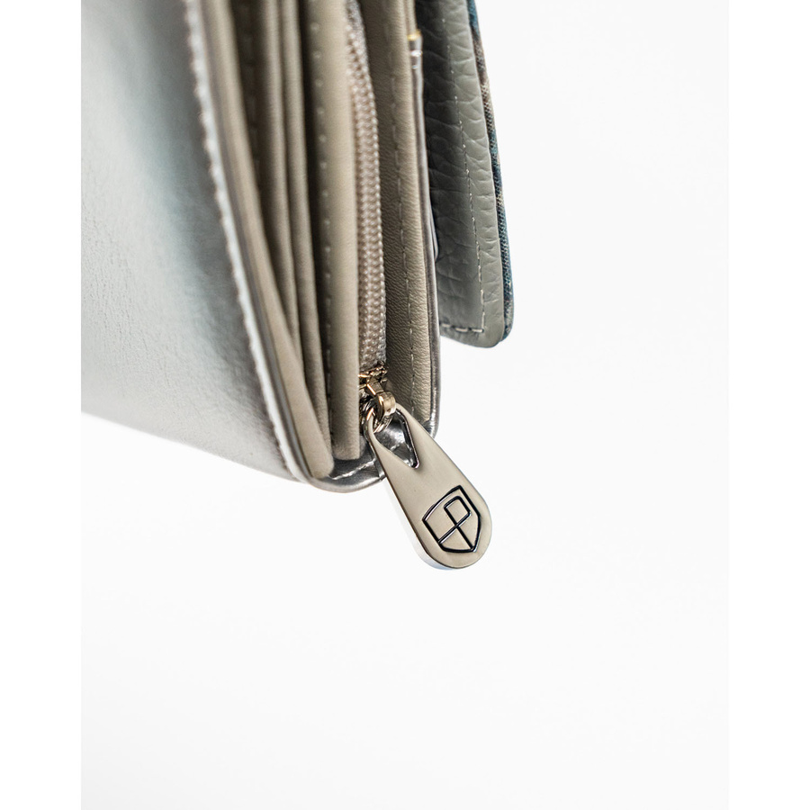 Leather+leatherette wallet RFID PETERSON PTN PX20-1-NPK
