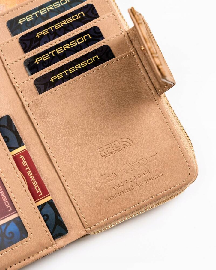 Leatherette wallet RFID PETERSON PTN 008-FL