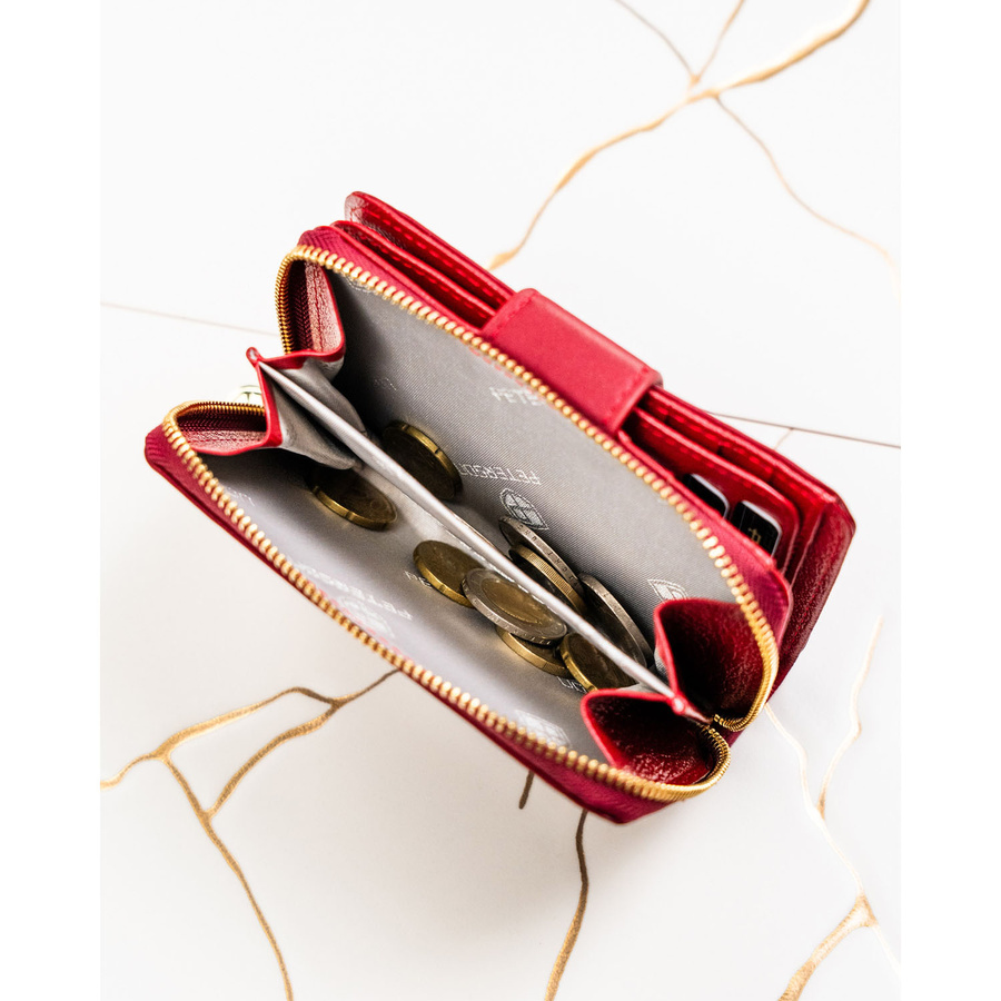Leather and leatherette wallet RFID PETERSON PTN PS115-HNL
