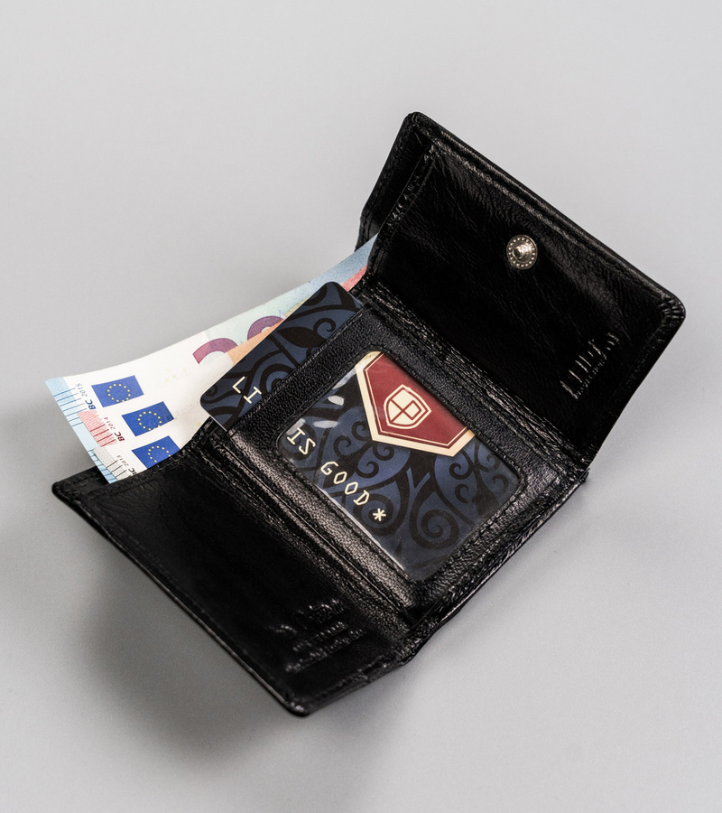 Leather wallet RFID PETERSON PTN RD-25-GCL 