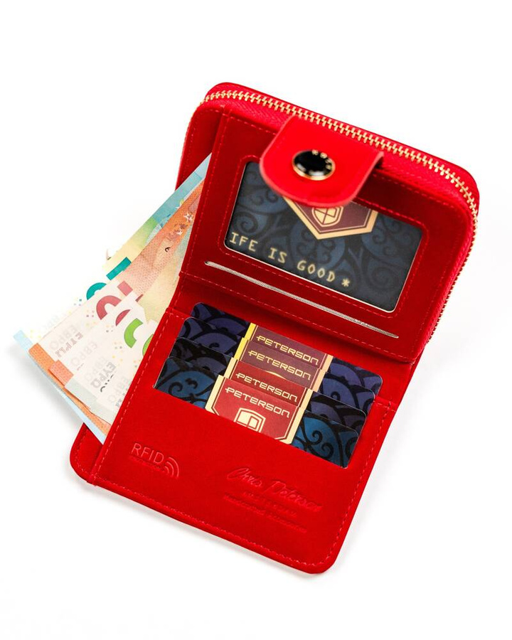 Leatherette wallet RFID PETERSON PTN 014-WEI