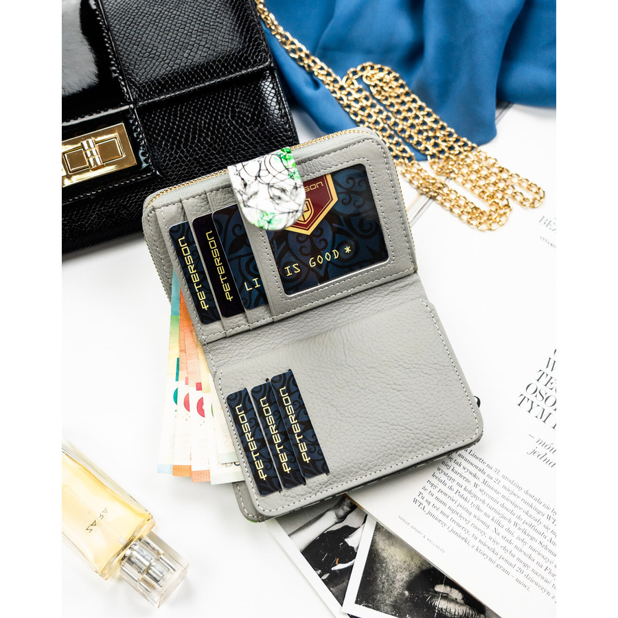 Leather wallet RFID PETERSON PTN PH31-LFL