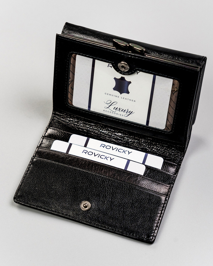 Portfel damski skórzany 15-09-CIS-3276 BLACK