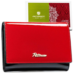 Leather wallet RFID PETERSON PTN 1N-445