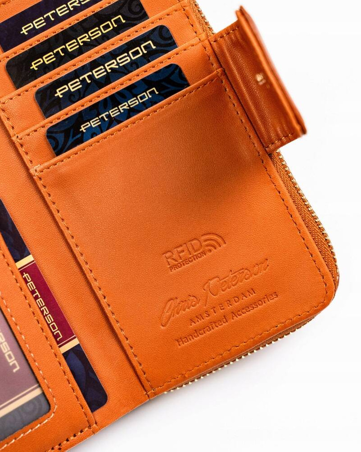 Leatherette wallet RFID PETERSON PTN 008-F