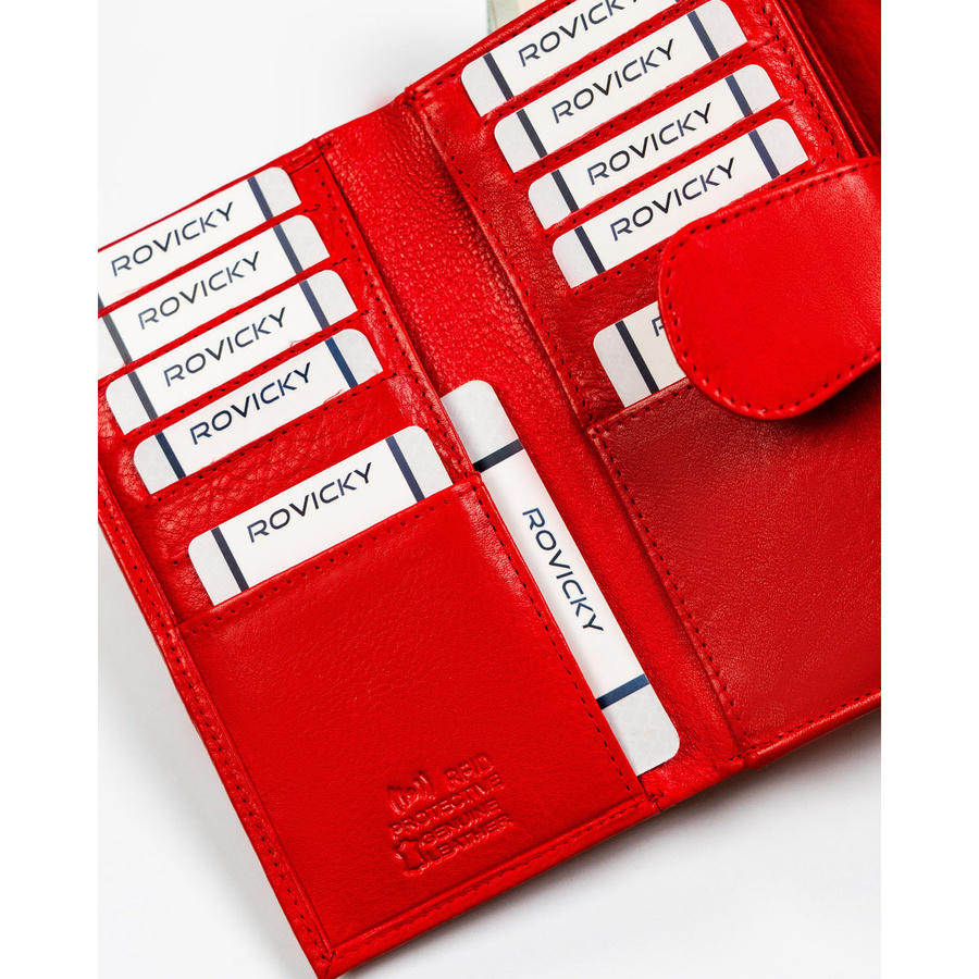 Leather wallet RFID ROVICKY R-D1512-NCD-BL