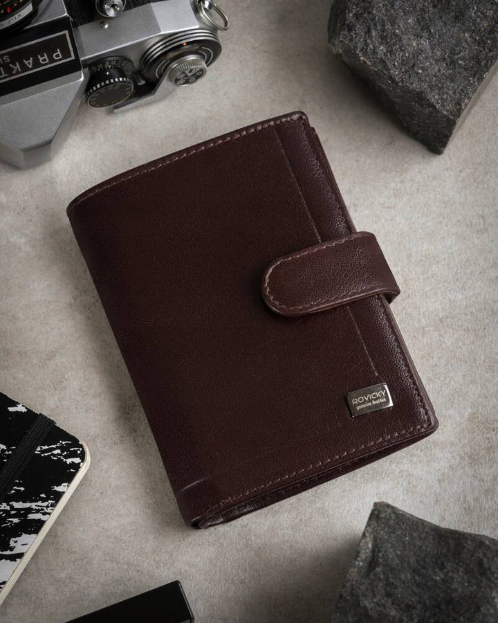 Leather men wallet RFID ROVICKY PC-101L-BAR