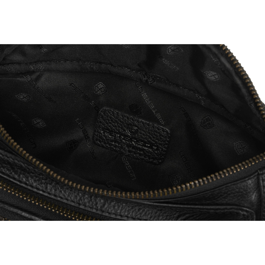 Leather bumbag PETERSON PTN 2506-NDM