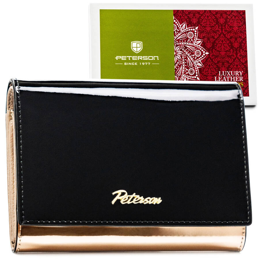 Leather wallet RFID PETERSON PTN 1N-445