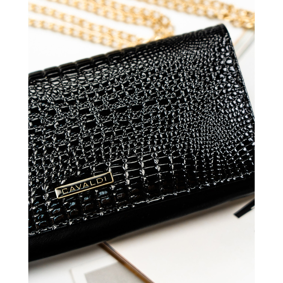 Leather+leatherette wallet RFID 4U CAVALDI PN20-RS