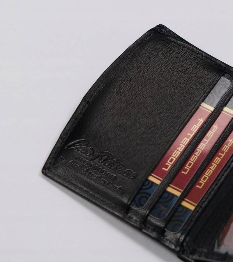 Leather wallet RFID PETERSON PTN RD-314-GCL-M